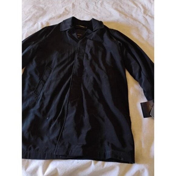 Claiborne Black Rain Coat 38S New Soho Jacket - Picture 1 of 11